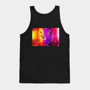 Purple and Yellow Oil and Water Tank Top